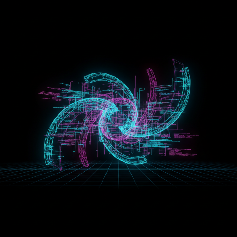 Abstract flat vector illustration for Claude Code advanced features deep-dive — claude code advanced features