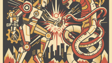 Abstract flat vector illustration for GPT-6 Astra vs Fable 5.1 tested on real work — GPT-6 Astra vs Fable 5.1
