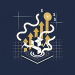 Abstract flat vector illustration for Vibe coding to real MRR challenge — vibe coding make money challenge